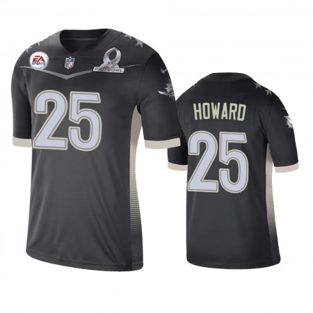 Maillot Homme Miami Dolphins Xavien Howard 25 Game Anthracite 2021 AFC Pro Bowl